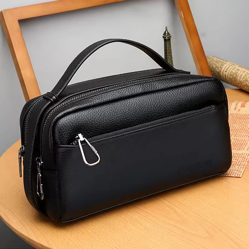 Elegant Men’s Handbag in Genuine Leather – Timeless Style & Daily Function