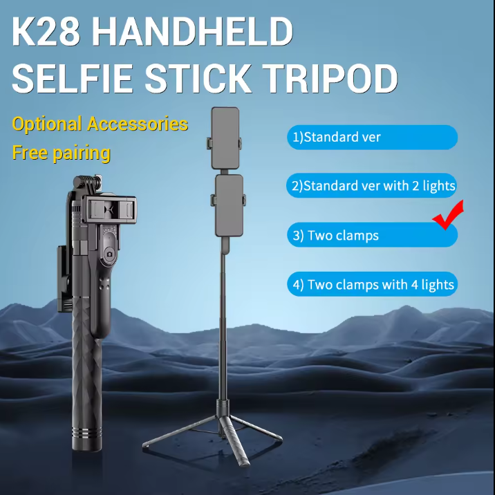 Wireless Selfie Stick Tripod – Stable Smartphone Stand for Photos & Live Streaming