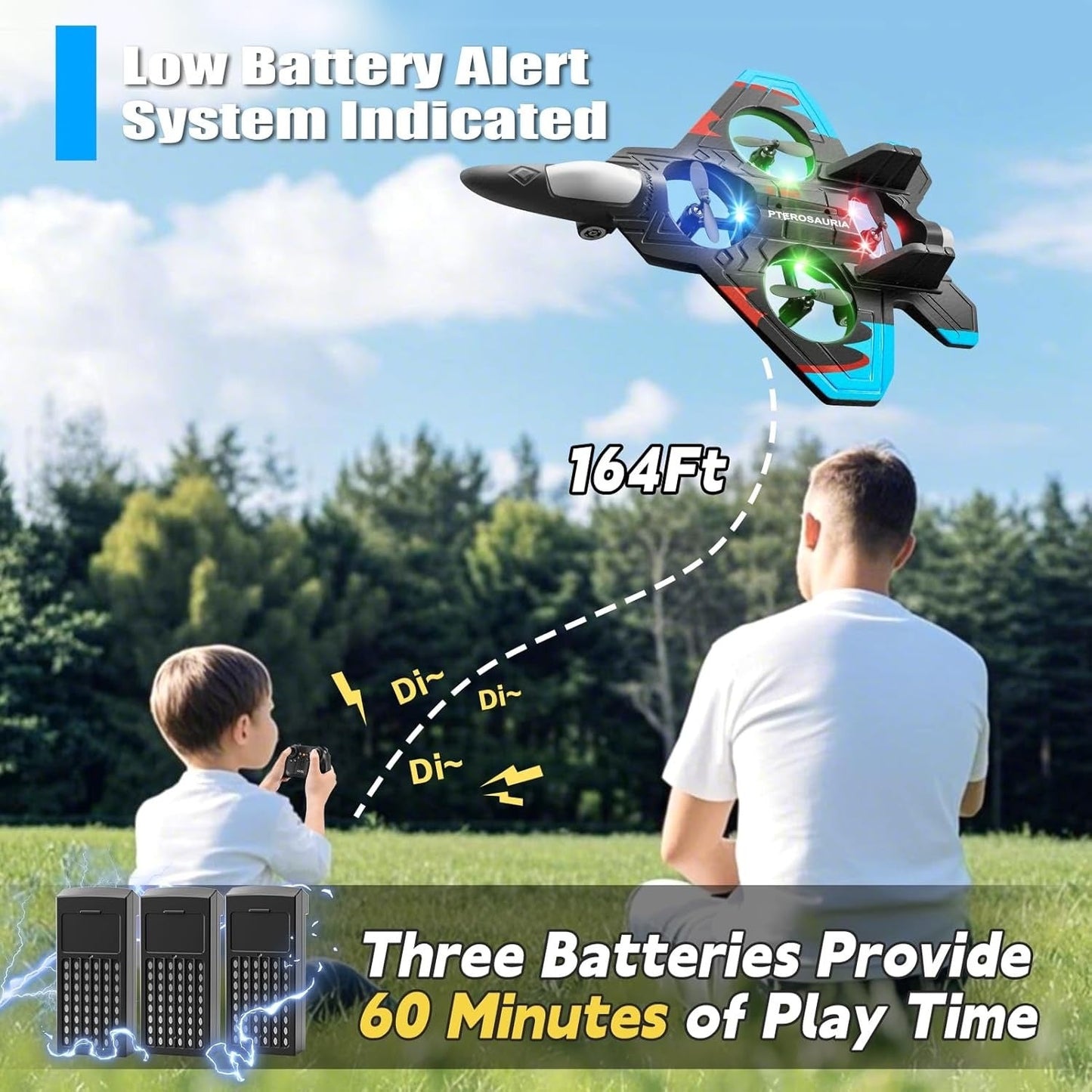 Remote Control RC Airplane – One-Click Return Unbreakable Foam Plane