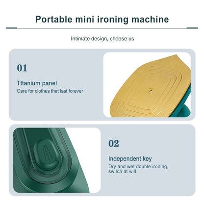 Mini Handheld Steam Iron  —  Smooth Clothes Anywhere