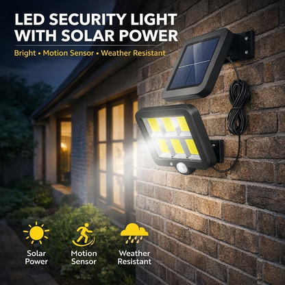 2-in-1 Solar Spotlight – Motion Sensor Outdoor Security Light