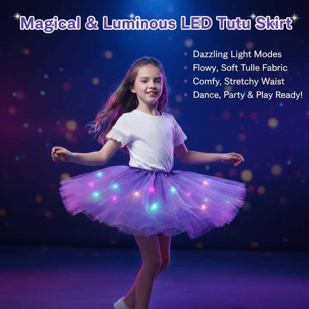 Magical & Luminous LED Tutu Skirt — Light Up the Fun