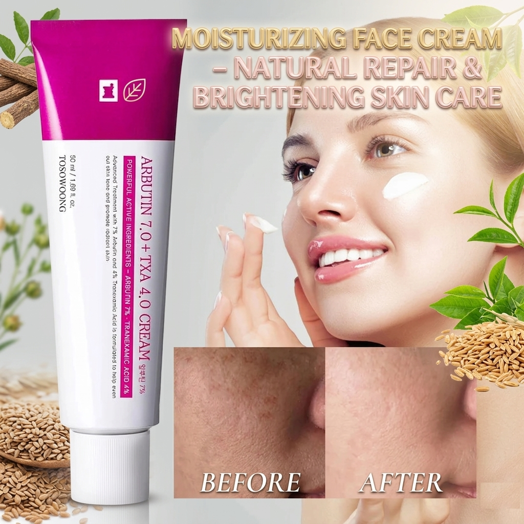 Moisturizing Face Cream – Natural Repair & Brightening Skin Care