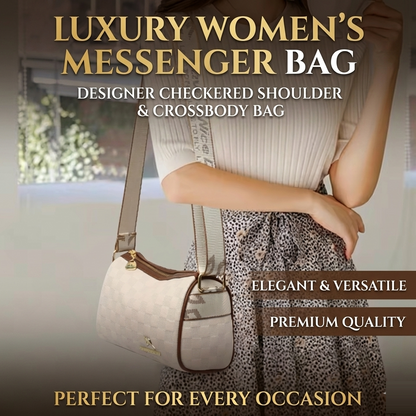 Luxury Women’s Bag – Designer Checkered Shoulder & Crossbody Bag
