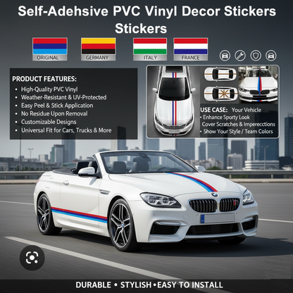 Self-Adhesive PVC Vinyl Car Decor Stickers