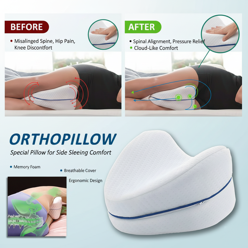 ORTHOPILLOW – Special Pillow for Side Sleeping Comfort