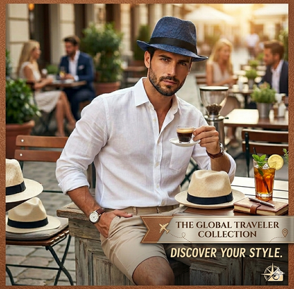 Jazz Cap Custom Fedora Hat – British Gentleman Cotton & Linen Fashion Top Hat