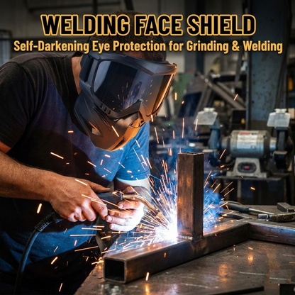 Welding Face Shield – Self-Darkening Eye Protection for Grinding & Welding