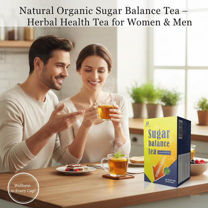 Natural Organic Sugar Balance Tea – Herbal Health Tea for Women & Men