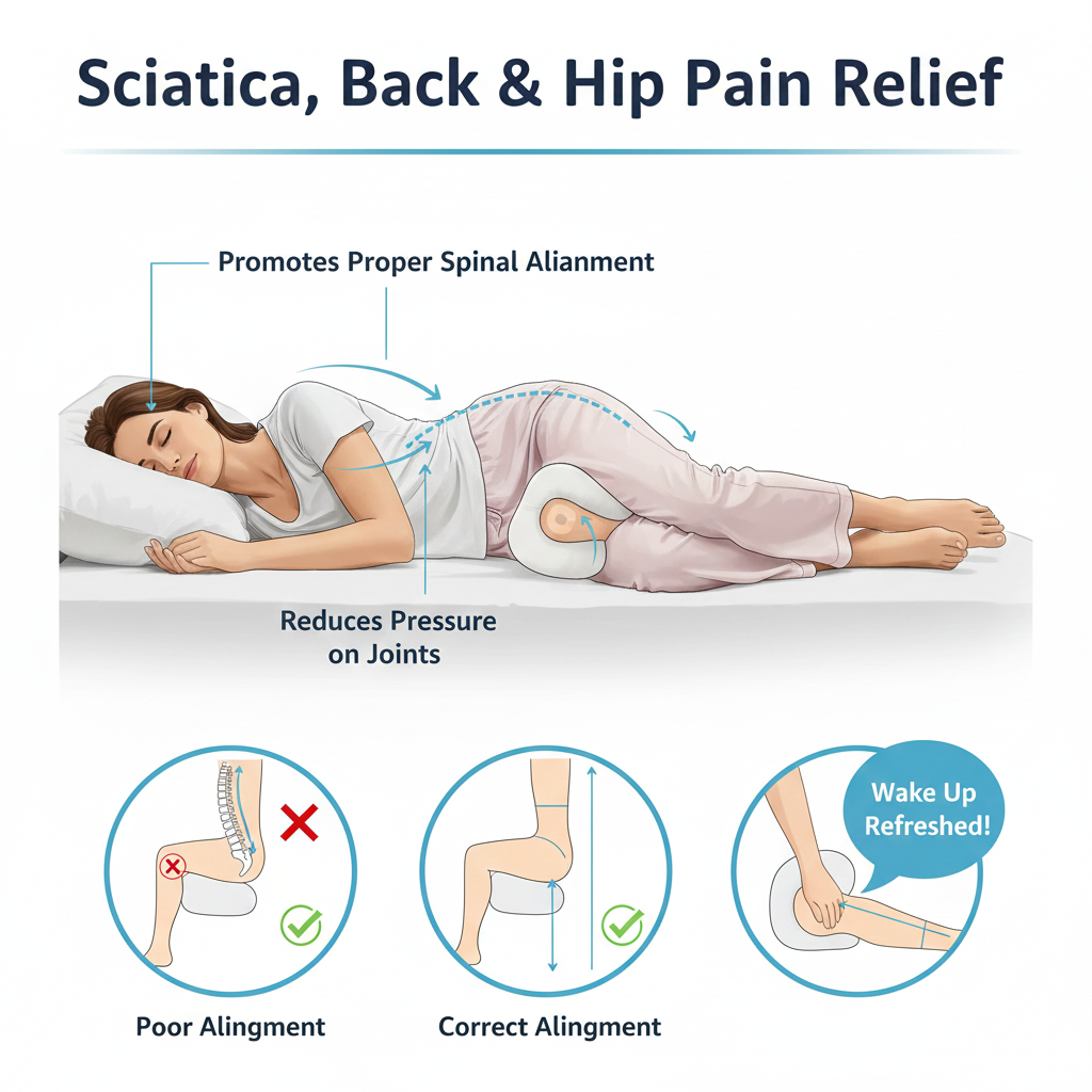 Heart-Shaped Slow Rebound Leg Pillow