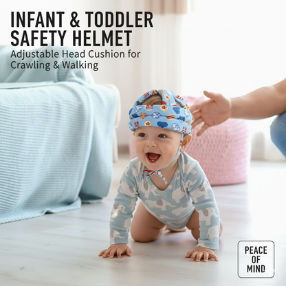Infant & Toddler Safety Helmet – Adjustable Head Cushion for Crawling & Walking