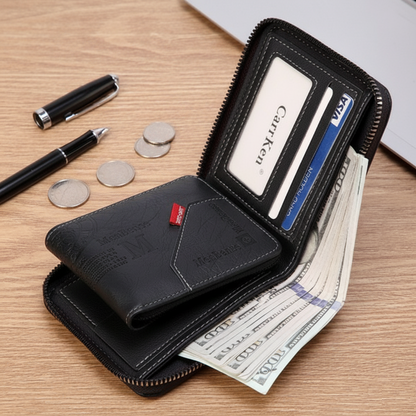 PU Leather Waterproof Bi-Fold Men’s Wallet