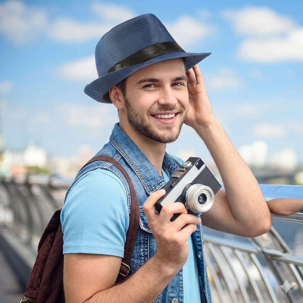 Jazz Cap Custom Fedora Hat – British Gentleman Cotton & Linen Fashion Top Hat