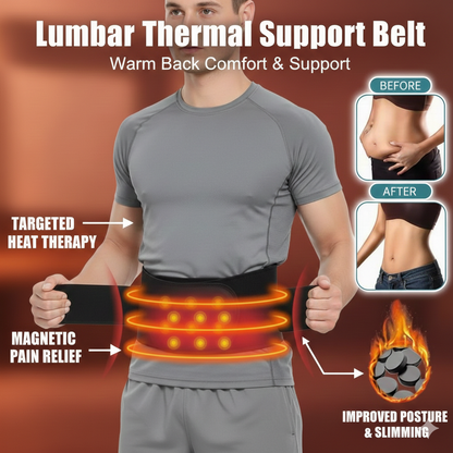 Lumbar Thermal Support Belt – Warm Back Comfort & Support