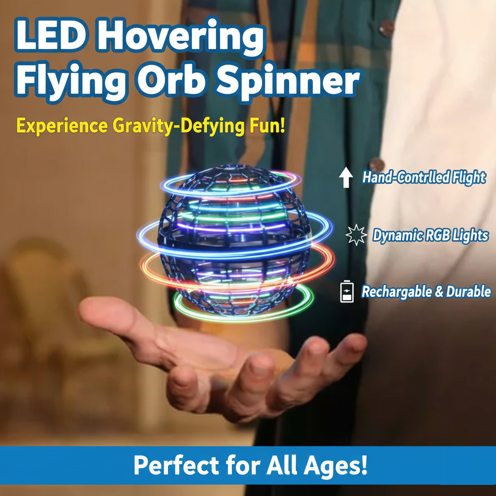 LED Hovering Flying Orb Spinner