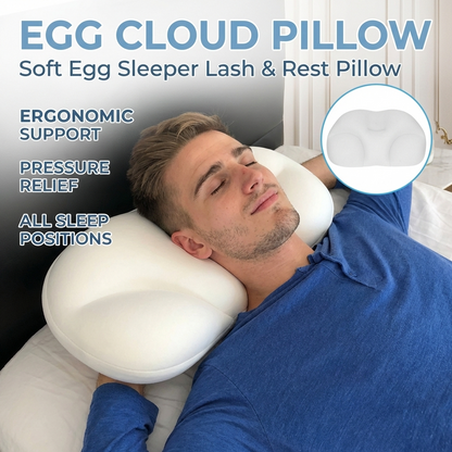 Egg Cloud Pillow – Soft Egg Sleeper Lash & Rest Pillow