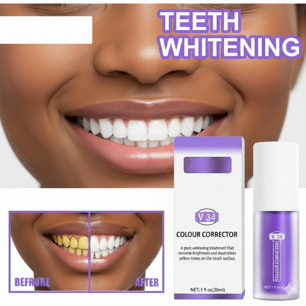Teeth Color Corrector Serum – Instant Brightening with Purple Color-Correction