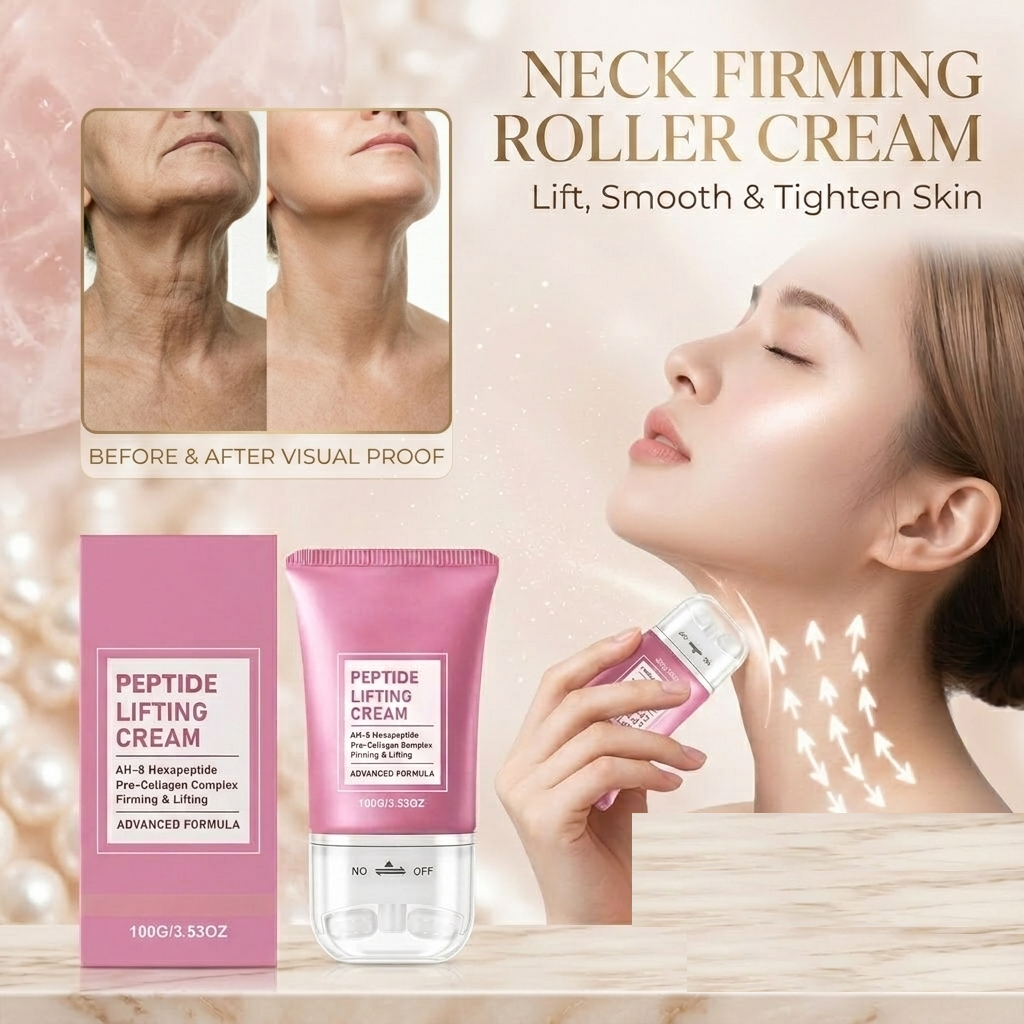 Neck Firming Roller Cream – Lift, Smooth & Tighten Skin