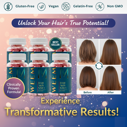 Plant-Based Beauty Gummies - Stronger Hair, Glowing Skin & Healthy Nails