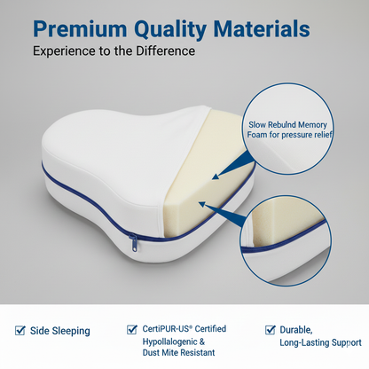 Heart-Shaped Slow Rebound Leg Pillow