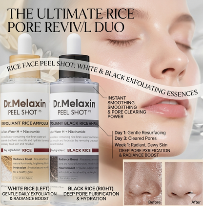 Rice Face Peel Shot – White & Black Rice Exfoliating Essence