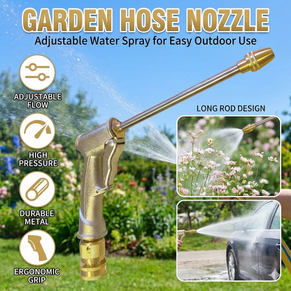 Garden Hose Nozzle – Adjustable Water Spray for Easy Outdoor Use