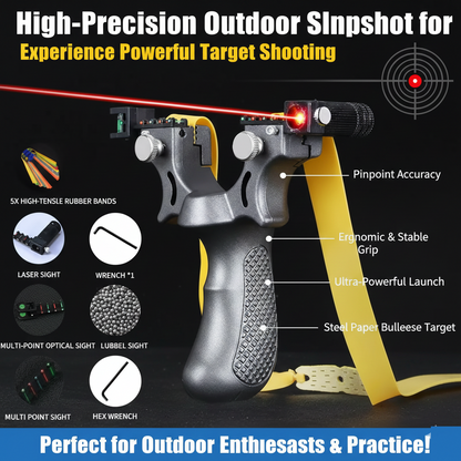 High-Precision Outdoor Slingshot for Powerful Target Shooting