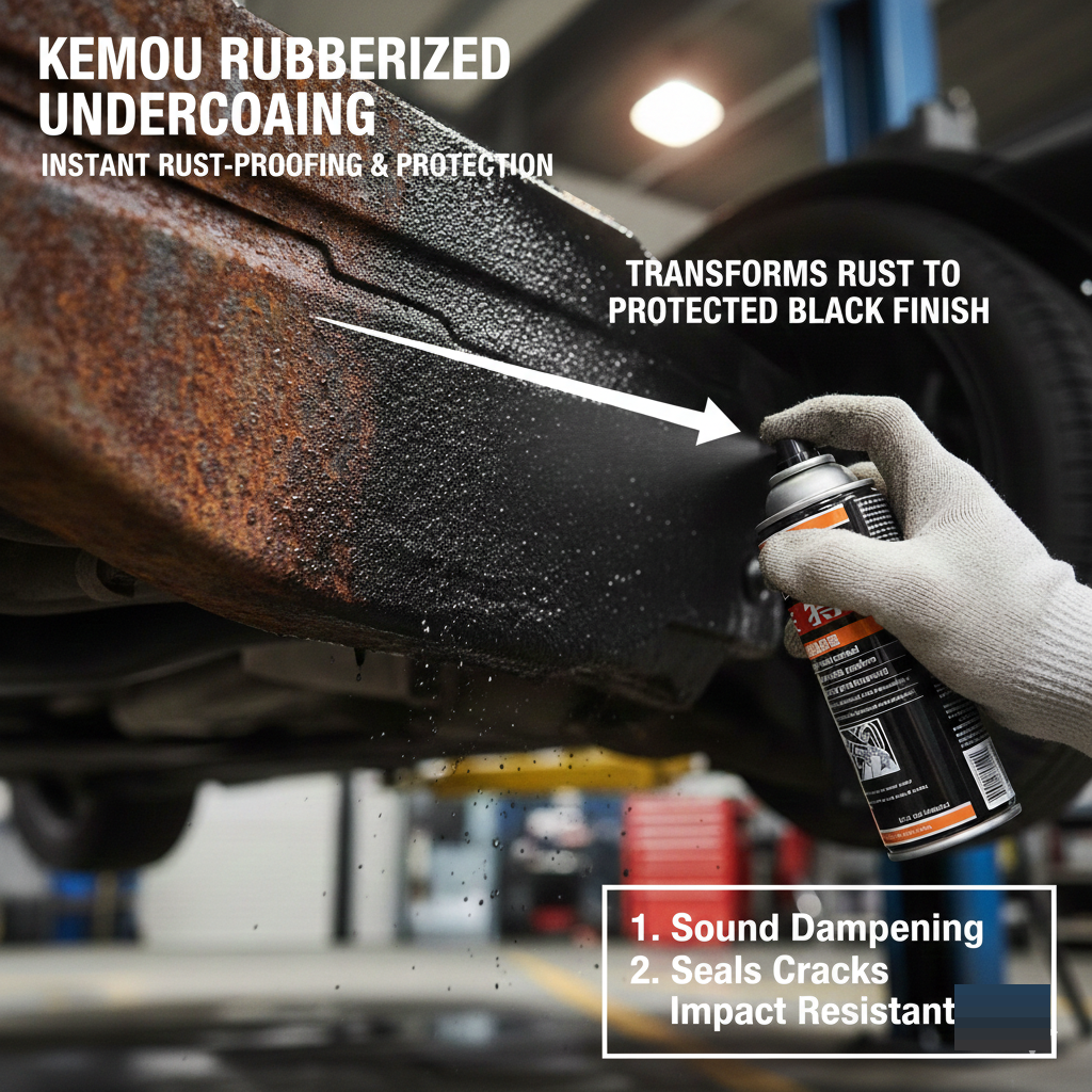 Rubberized Undercoating Spray 700ml – Quarter Panel Protection & Noise Control