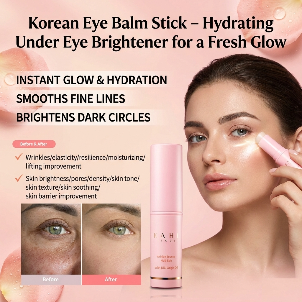 Korean Eye Balm Stick – Hydrating Under Eye Brightener for a Fresh Glow