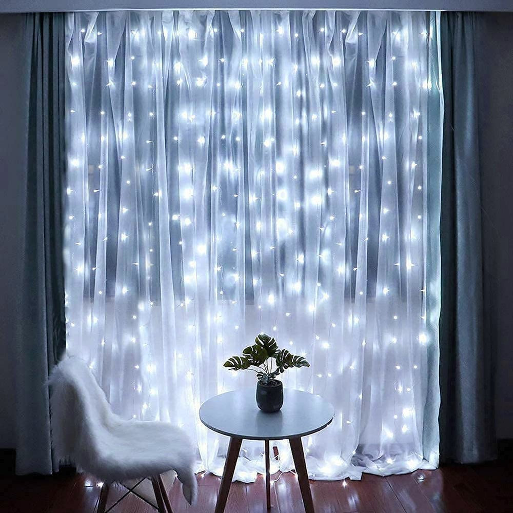 New Year’s LED Curtain Lights – Festive Glow for Home & Parties
