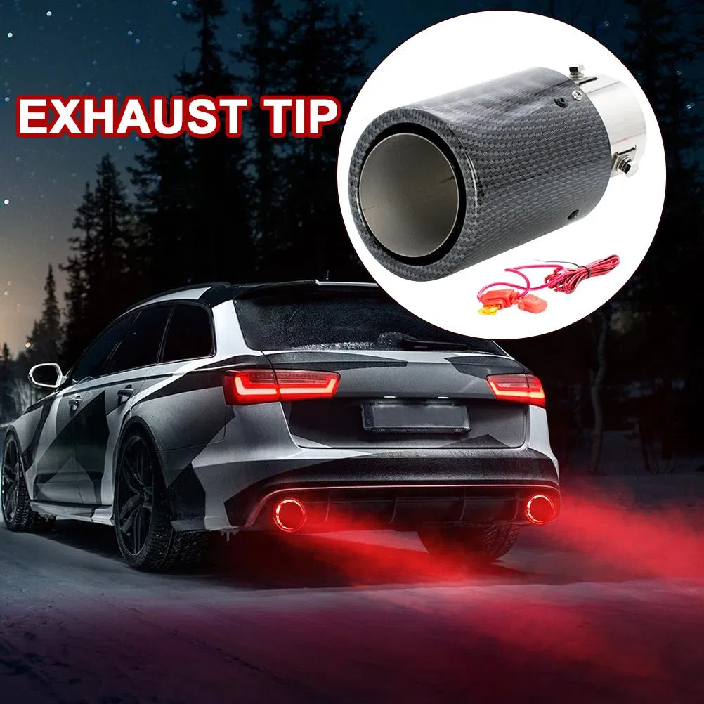 Universal LED Fire Flame Exhaust Tip – Car Muffler Pipe