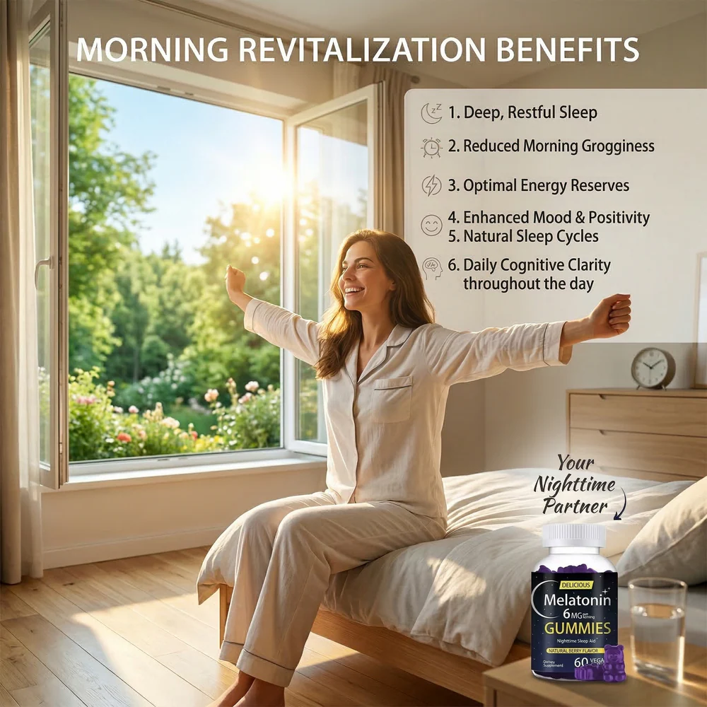 Sleep Gummies – Melatonin & Vitamin B6 Nighttime Support