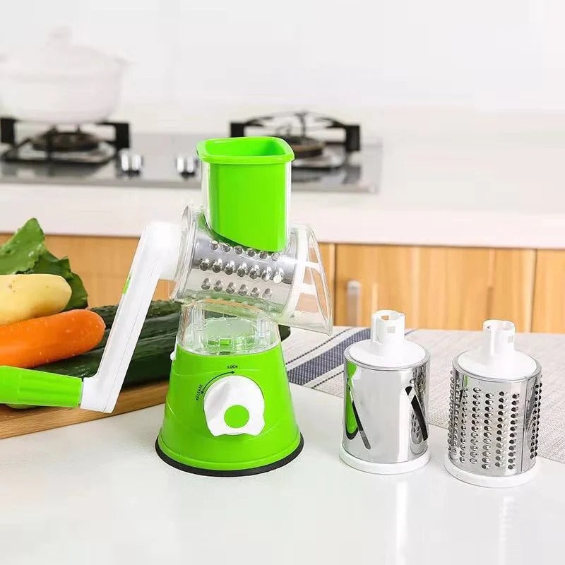 3-in-1 Rotating Cheese Slicer & Vegetable Grater