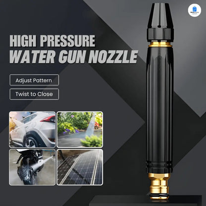Adjustable High-Pressure Car Wash Gun – Rotating Turbo Dirt Blaster Nozzle