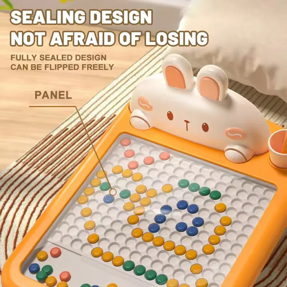 Rabbit Magnetic Drawing Board – Smart Bead Learning Toy for Kids
