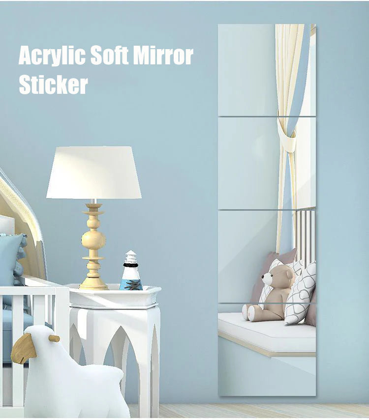 Acrylic Mirror Sticker – Flexible, Safe & Stylish Reflections Anywhere