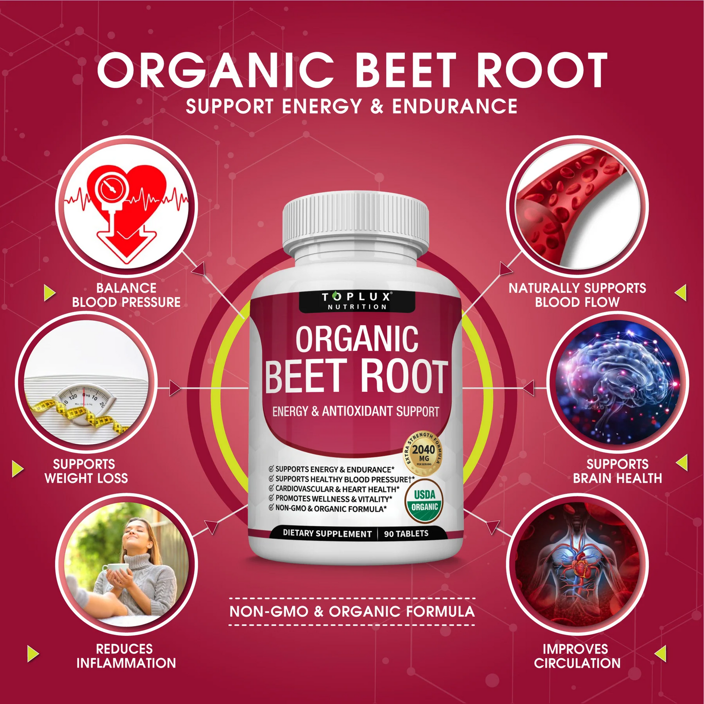 Beet Root Dietary Supplement for Everyday Wellness