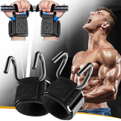 Steel Lifting Strap Hooks – Lift Heavier with Better Grip Support