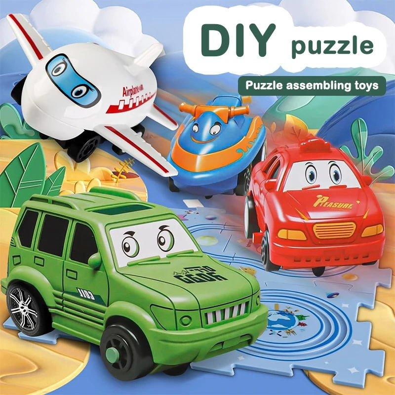 Children’s Educational Puzzle Track Car Play Set