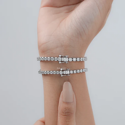 Iced Tennis Bracelet – Hip Hop Zircon Crystal Chain Wristband