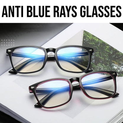 Square Black Anti-Blue Light Eyeglasses