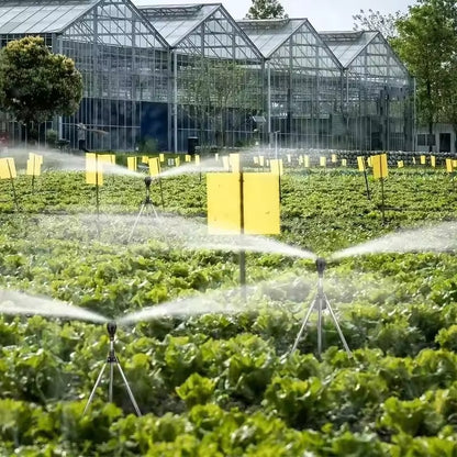 Rotating Tripod Garden Sprinkler – 360° Adjustable