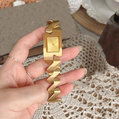 Vintage Style Square Quartz Watch