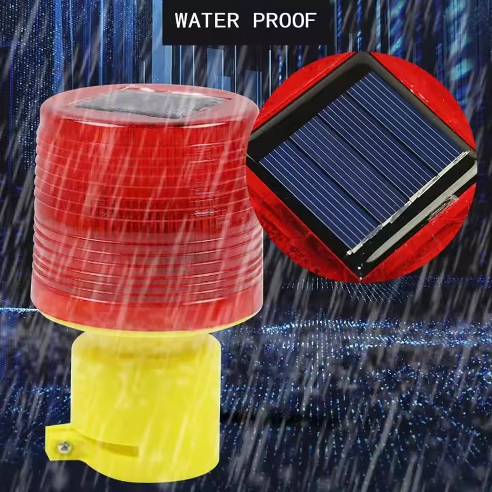 Solar LED Red Strobe Light – Stay Safe & Visible Anywhere!