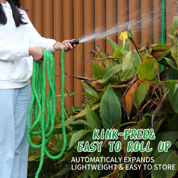 Expandable Garden Hose – Flexible Spray Gun Watering System