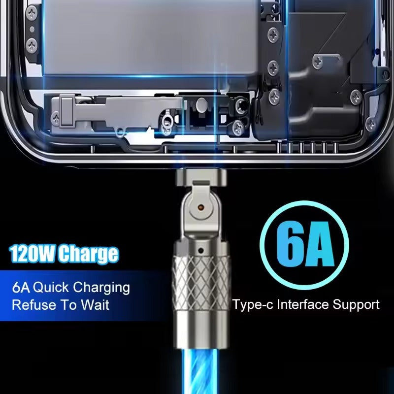 540° Rotating Streamer Cable – Durable, Fast & Stylish