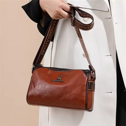 Women’s Large Capacity Soft Leather Shoulder Bag – Elegant, Spacious & Everyday Ready