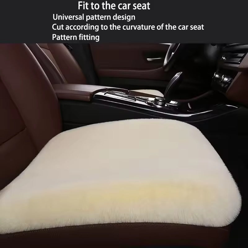 Soft Fluffy Wool Car Seat Cover – Luxurious, Non-Slip