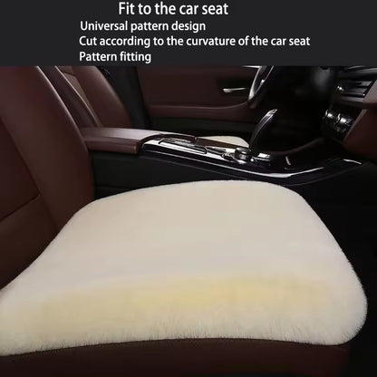 Soft Fluffy Wool Car Seat Cover – Luxurious, Non-Slip
