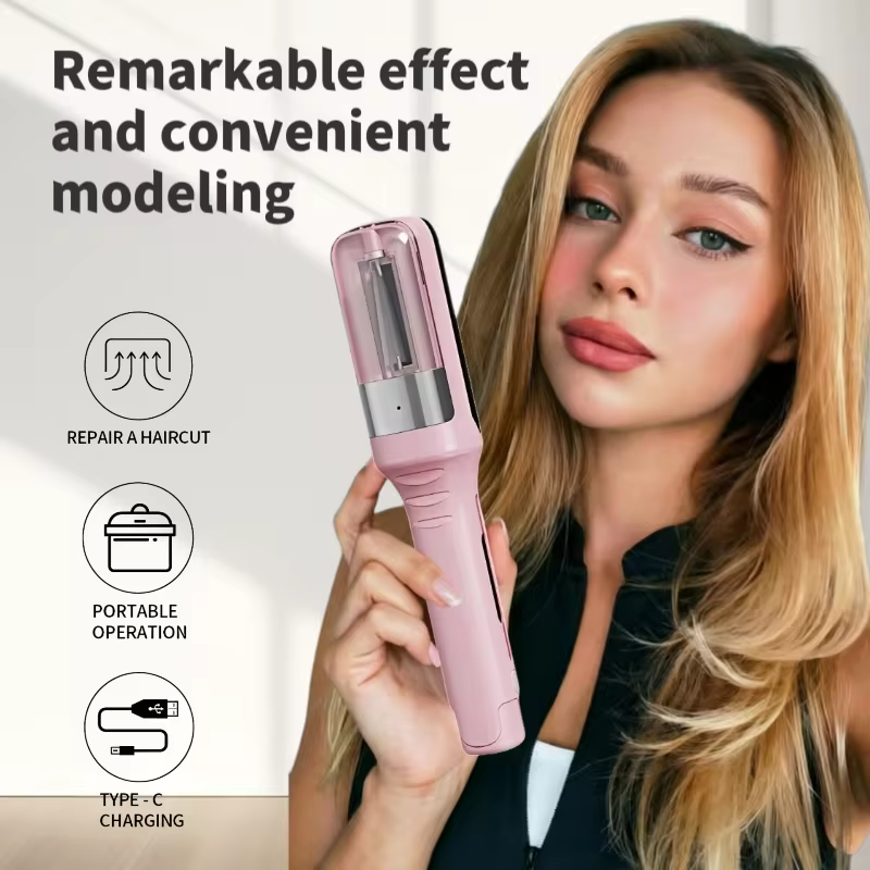 High Performance Automatic Split End Remover – Rechargeable Hair Trimming Tool